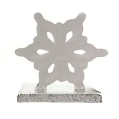 Christmas 5.0 Inch Snowflake Stocking Holder Stocking Holder , Cast Iron (1PC)