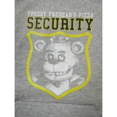 Five Nights at Freddy's Fazbear's Pizza Security Youth Athletic Gray Hoodie