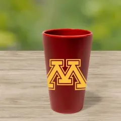 NCAA Minnesota Golden Gophers Silicone Pint Glass - 16oz: Drinkware, Multicolor, 1 Piece