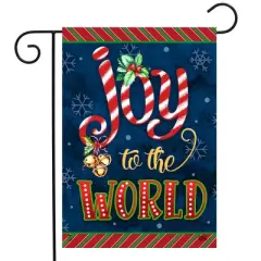 Briarwood Lane Christmas Double Sided Garden Flag 12x18 For Outdoor Joyous World For Christmas Garden Flag Flags For Outside