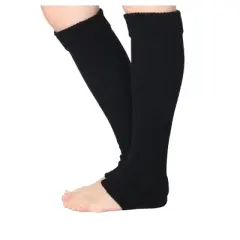 Isadora Paccini Women's 80s Style Ribbed Leg Warmers Monochrome Majesty for Parties & Sports Accessories