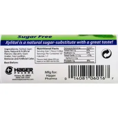 Hager Xylitol Chewing Gum Spearmint, 30 Ct