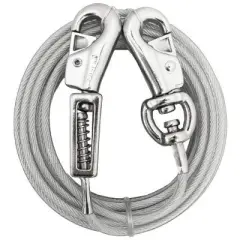 Boss Pet XL Vinyl Coated Cable Tie-Outs With Comfort Snaps