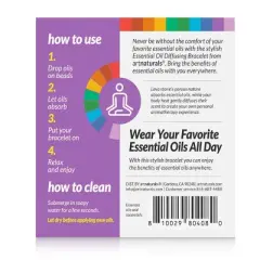 artnaturals Wearable Bracelet Essential Oil Diffuser - Unscented - 2ct