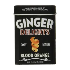 Ginger Delights Blood Orange Candy Pastilles - Case of 12/12.84 oz