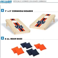 NCAA Auburn Tigers 1'x2' Wood Cornhole Set
