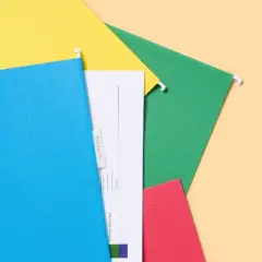 20ct Hanging File Folders Letter Size Multicolor - up&up&trade;: Paperboard Core, Non-Pronged, 12 Sheet Capacity