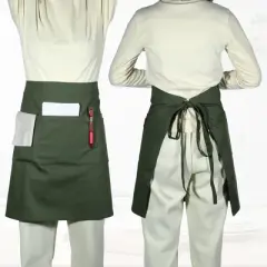 Unique Bargains Waist Apron Half Apron with Pockets 1 Pc