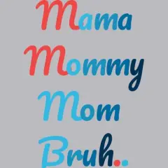 Men's Design By Humans Mother's Day Mama Mommy Mom Bruh By prsfashion Tank Top
