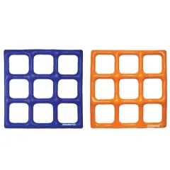 Swimline 48" Orange and Blue Reversible Tic Tac Toe Inflatable Pool Game