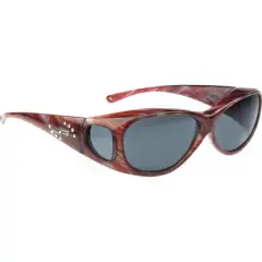Valerie Spencer Blue Light Blocking Glasses VS9312-BRN Brown/Lilac Crystal 53mm