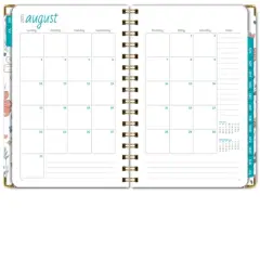 Global Printed Products Hardcover AY 2025-2026 Fashion Planner - 5.5"x8" (Colorful Botanicals)