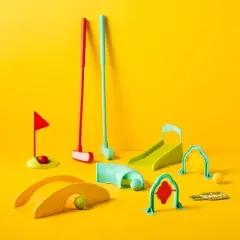 Mini Golf Set - Gigglescape&trade;: Outdoor Toy Sports, Kids Golf, Plastic, Ages 3+, 14 Pieces