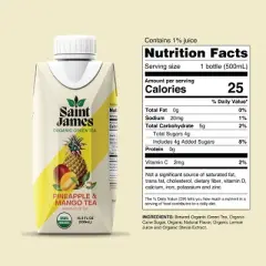 Saint James Pineapple & Mango Organic Green Tea - 16.9 fl oz Box