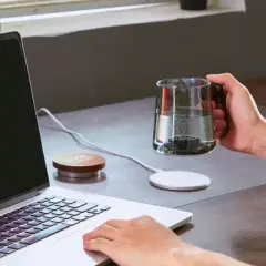 VEVOR Hydrogen Water Cup, 400 ml / 14.1 oz Hydrogen Generator, SPE Technology Portable Hydrogen Water Ionizer Machine with Wireless Charging Base