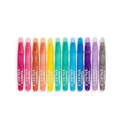 Rainbow Sparkle Metallic Watercolor Gel Crayons - Set of 12