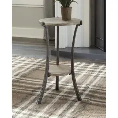 Enderton Side Table White Wash/Pewter - Signature Design by Ashley