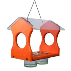 America's Favorite Orange Oriole Bird Feeder (8.04" X 8.04" X 14.04")