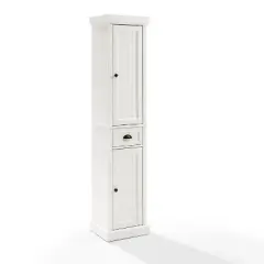 Seaside Tall Linen Cabinet White - Crosley