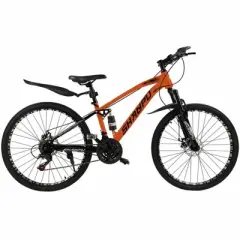 Topteng 26" Mountain Bike for Men Women, 21-Speed, Full Suspension