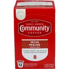 Community Coffee Pecan Praline - Case of 6 - 12 pc