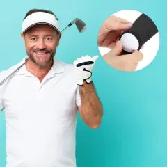Unique Bargains Water Resistant Durable Portable Golf Ball Carry Bags with Clip 2 Pcs