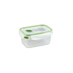 Sterilite 03121606 4.5 Cup BPA Free Rectangle Ultra-Seal Kitchen Food Storage Container, Green (6 Pack)