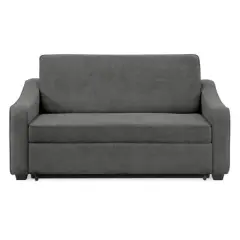 Nelson Convertible Futon Queen Sleeper Sofa Gray - Serta