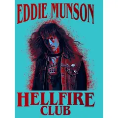 Girl's Stranger Things Hellfire Club Eddie Munson T-Shirt