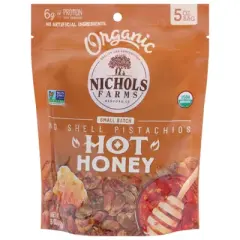 Nichols Farms No Shell Pistachios Hot Honey - Case of 12/5 oz