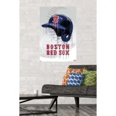 Trends International MLB Boston Red Sox - Drip Helmet 20 Unframed Wall Poster Prints