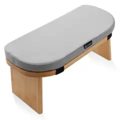 Prajna  Meditation Bench - Bamboo, Folding Yoga Stool with Cushion and Carry Bag