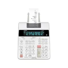 Casio (HR-300RC) 12-Digit Printing Calculator White