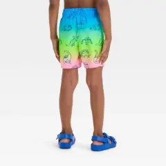 Toddler Boys' Dinosaur Printed Ombre Swim Shorts - Cat & Jack&trade;