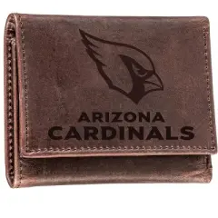 Evergreen Arizona Cardinals Tri-Fold Wallet, Brown