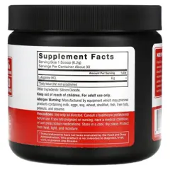 Force Factor L-Arginine HCL Powder, Unflavored, 6.56 oz (186 g)