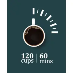 Heavy Duty Large Commercial Coffee Urn, Stainless Steel Hot Beverage Dispenser, Hot Water Bottle for Catering, Meeting, Party, 2-Way Dispenser