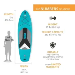 Lifetime Horizon 100 Stand-Up Paddleboard (Paddle Included)