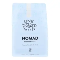One Village Coffee Nomad Medium Roast Whole Bean - Case of 6/12 oz Bags