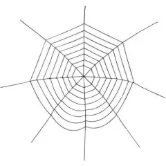 Rhode Island Novelty Halloween Party Decorations Huge Chenille Spider Web