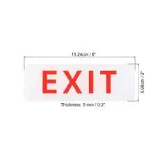 Unique Bargains Acrylic Self-Adhesive Door Business Exit Sign 2 Pcs