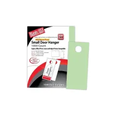 Blanke 3.67 x 8 1/2 67 lbs. Digital Bristol Cover Door Hanger Green LDH310B6GR