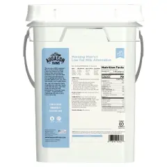 Augason Farms Morning Moo's Low Fat Milk Alternative Certified Gluten Free Emergency Bulk Food Storage 4-Gallon - 20lbs
