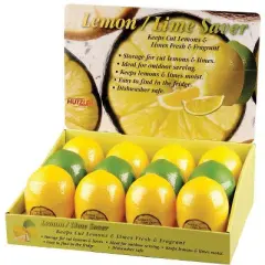 Hutzler Yellow/Green Plastic Lemon/Lime Saver (Case of 12)