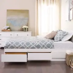 Mate's Platform Storage Bed with 6 Drawers - Prepac 