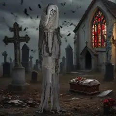 Dexmalle Halloween Outdoor Decorations Skeleton Witch