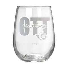 NHL Ottawa Senators The Vino Stemless 17oz Wine Glass - Clear