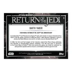 Topps Star Wars ROTJ 40th Anniversary 2023 Card #3 | Darth Vader