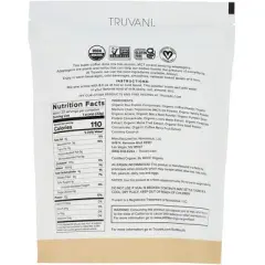 Truvani Organic Vanilla Latte Protein and Energy Drink Mix - 15.87 oz