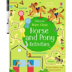 Wipe-Clean Horse and Pony Activities - (Wipe-Clean Activities) by  Kirsteen Robson (Paperback)